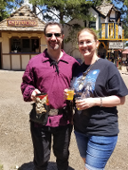 Colorado renaissance festival in 2019 with my wife Page.